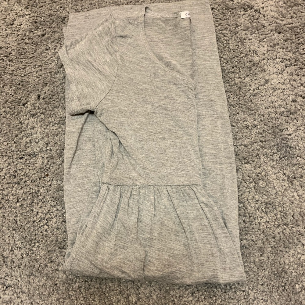 Grey midi dress, casual